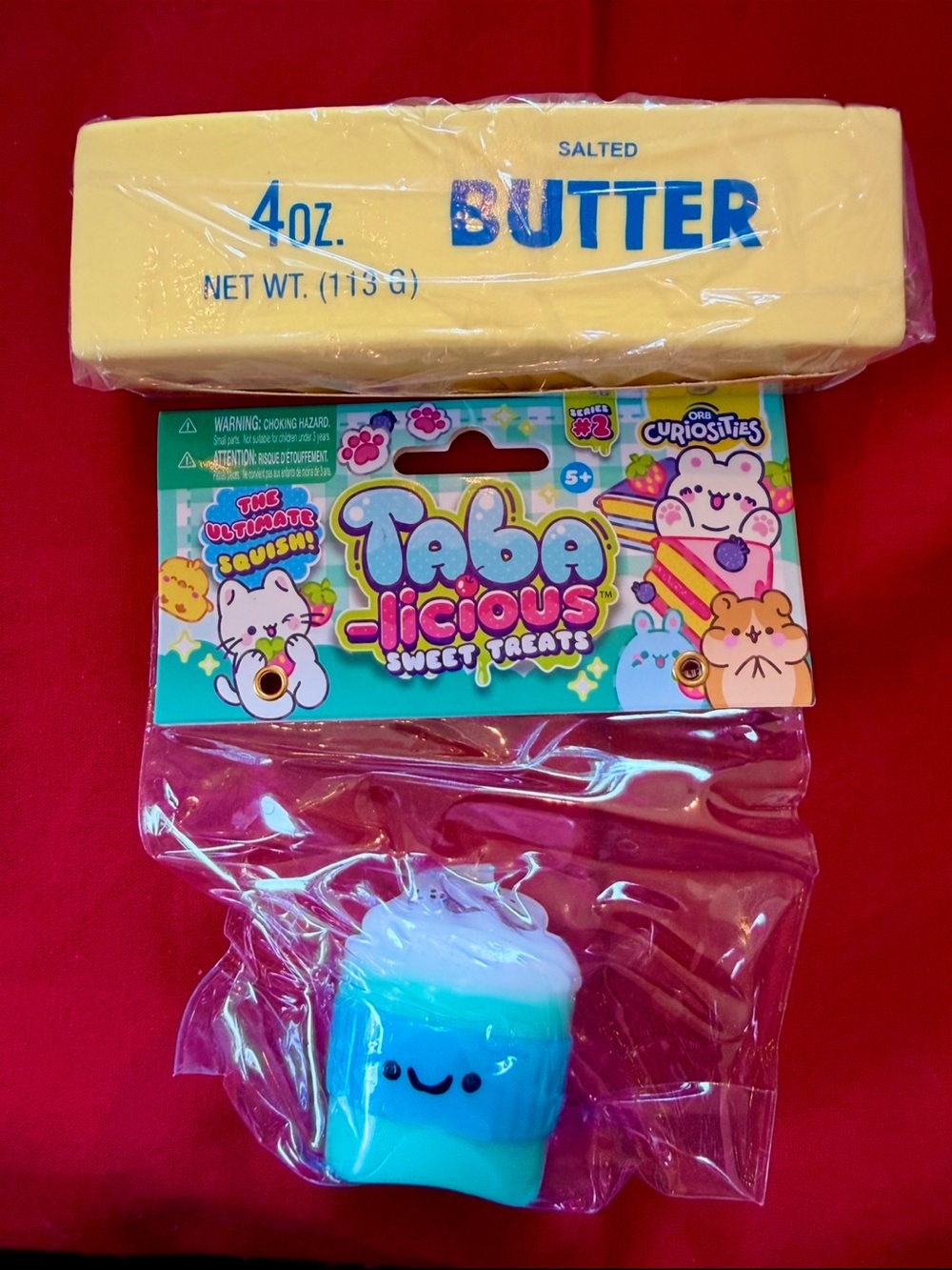Butter Squishy Toy Farmer’s Market and Cupcake Tabalicious Squishy NIB